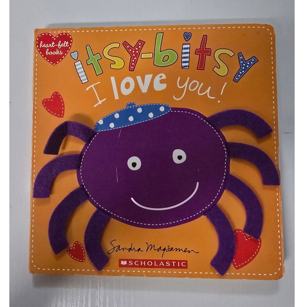 Sandra Magsamen Itsy-bitsy I love you! Scholastic Board Book Purple Spider